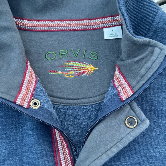 Orvis 1/4 zip pullover sweatshirt - Picture 2 of 4